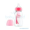 Dr. Brown 9oz/270ml PP Options Wide Neck Bottle Pink 1pack(48)30666-6