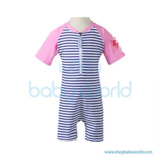 Beverly Kids UV Swimsuit Girl - Blue + Pink