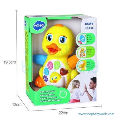 Hola Dancing Duck with Light/Music/Electric 808(2Pack 24)