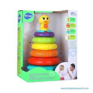 Hola Rainbow Duck Stacking Toy with Music/Light 2101(2Pack 24)