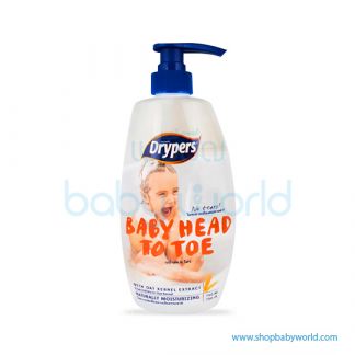 Drypers Baby Head ToToe 750ml(12)