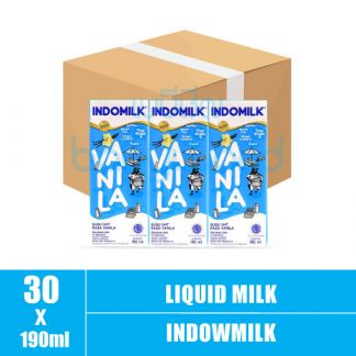 Indomilk Vanilla 5box x 6bot x 190ml (5)CTN