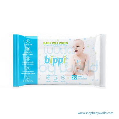 BIPPI Baby Wet Wipe 20s